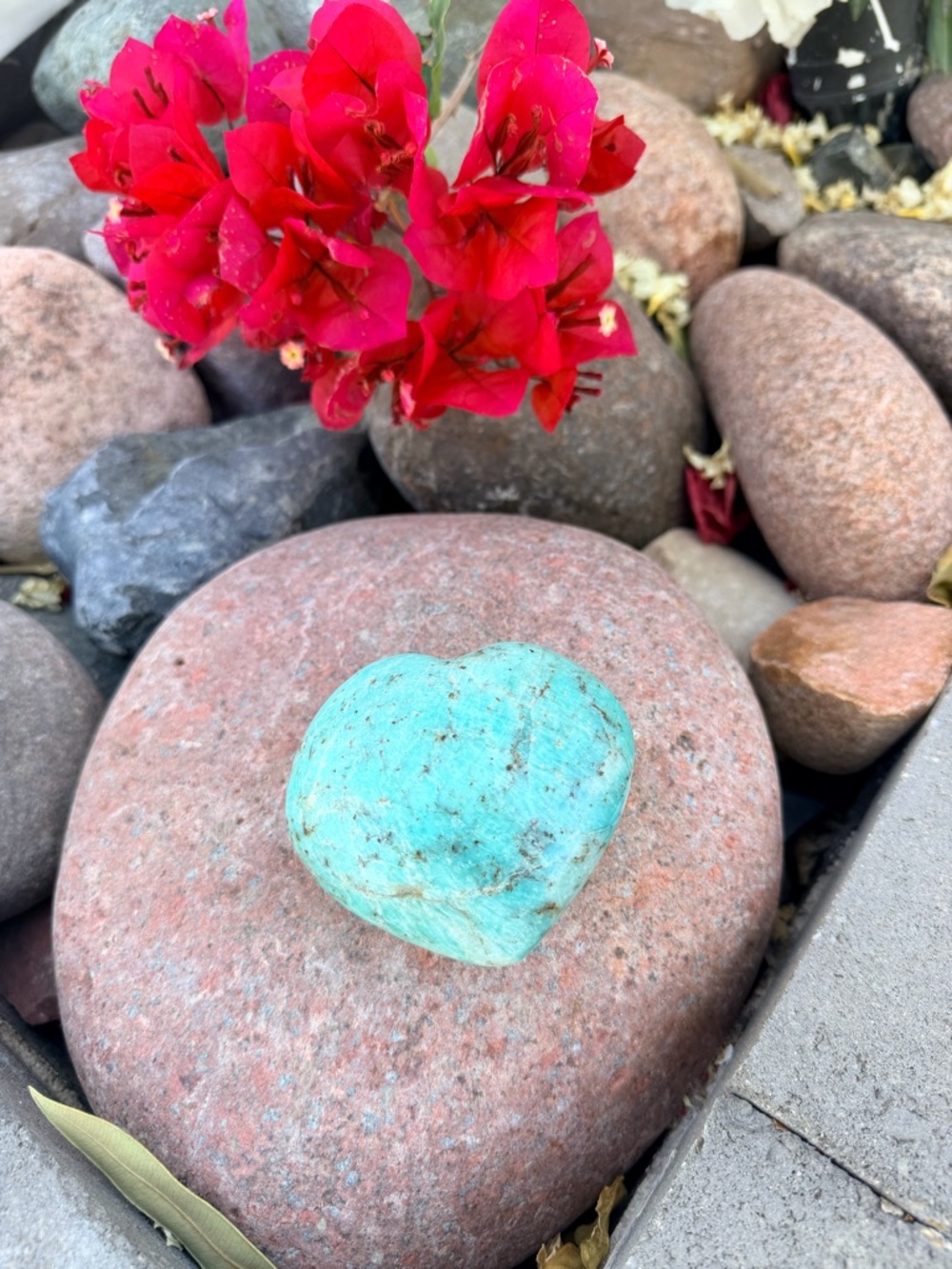 Amazonite Heart Stone – 9.9 oz Crystal